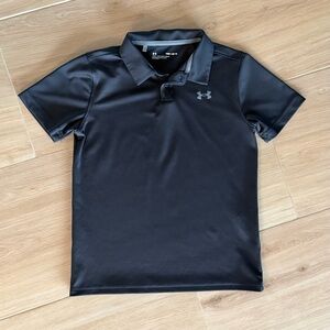 Under Armour Kids Black Polo Shirt